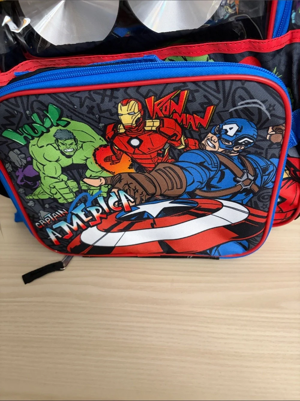 Marvel Avengers New! Kids 4 piece Backpack – Blue, Red, Black